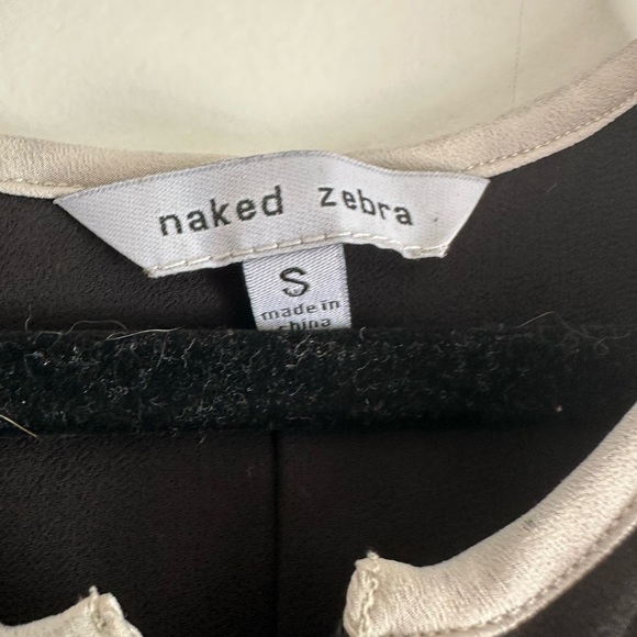 **3 for $15** Naked Zebra Gray Tank Top with White Trim **3 for $15** - Picture 4 of 4